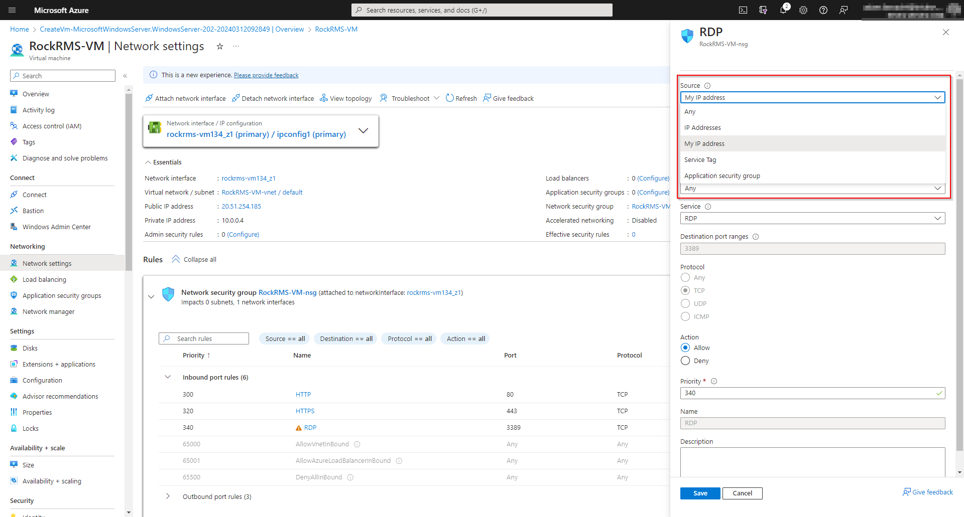 VM%20Settings%20-%20RDP VM%20Settings%20-%20RDP